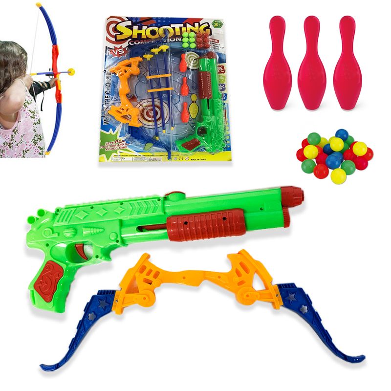 Pistola de flechas para niños discount