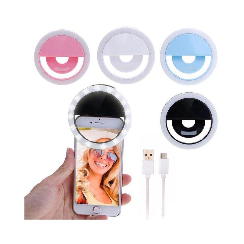 Anillo Aro de Luz Led Selfie Celular 3 Modos Iluminaci n Recargable