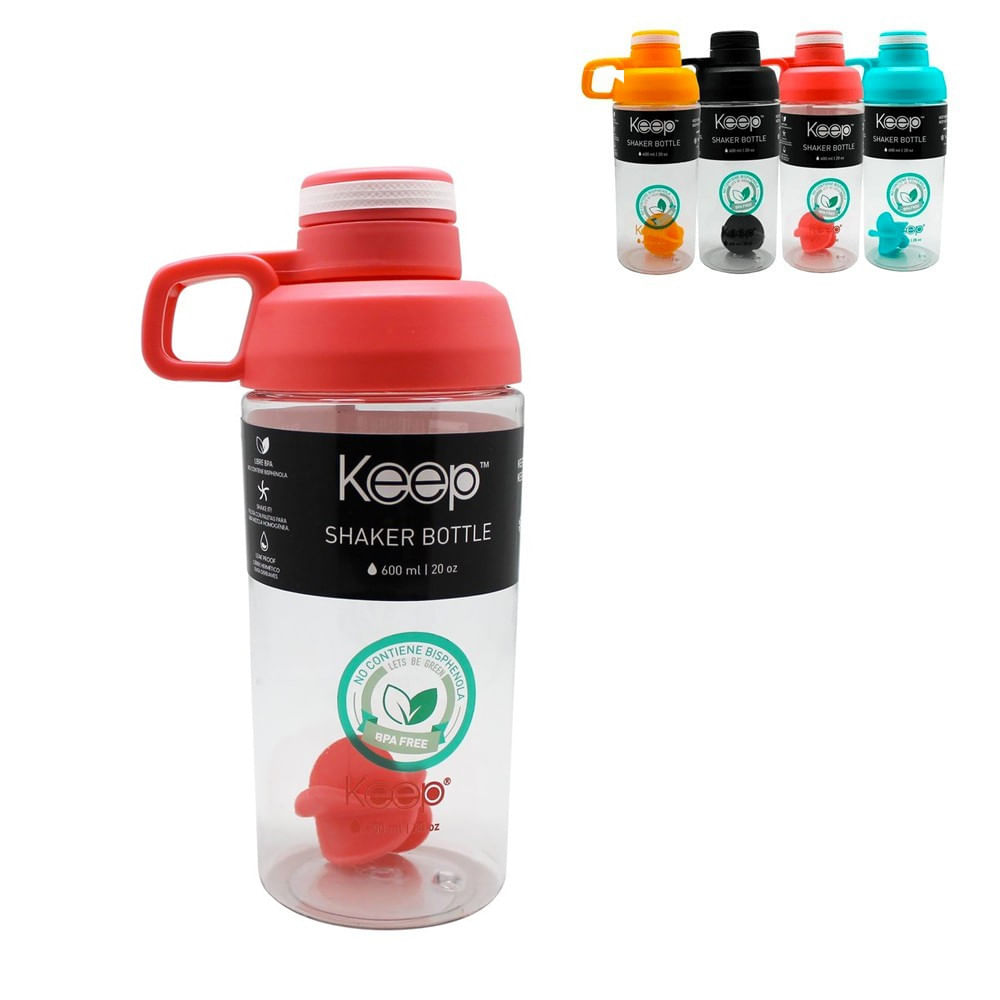 Botella Shaker 600 ml Rosa  Keep