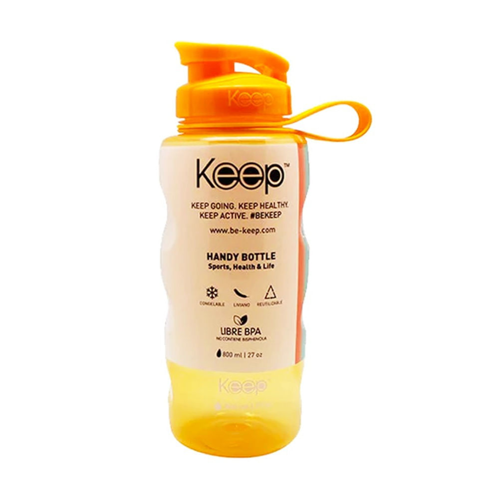 Botella Agua Keep Handy Bottle 800ml Amarillo