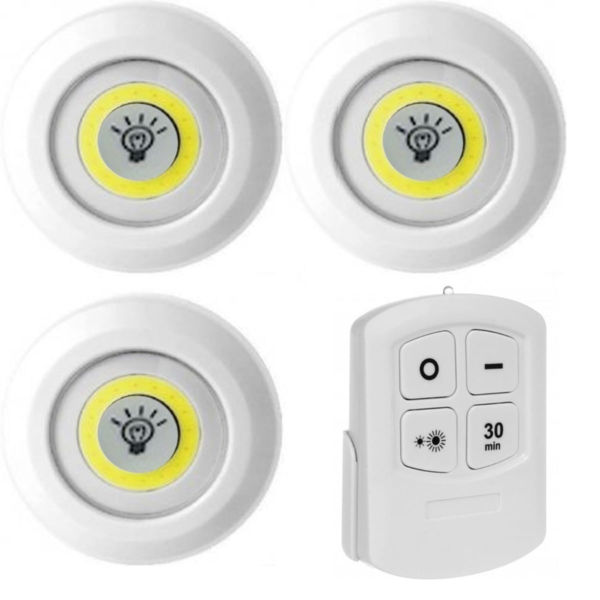 Focos Cob Control Remoto Luz Blanca Tasbel