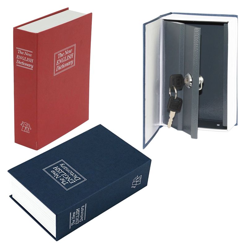 Caja De Seguridad Tipo Libro Metalica Con Llaves Caja Fuerte