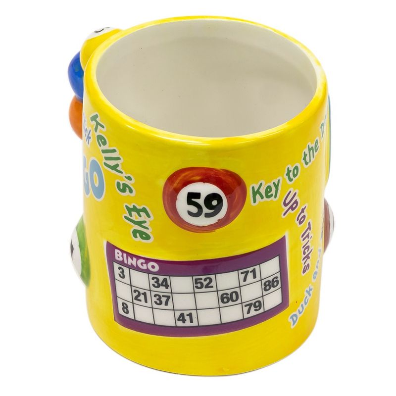 Tazón Taza Mug Diseño Bingo 3D 400 Ml Cerámica