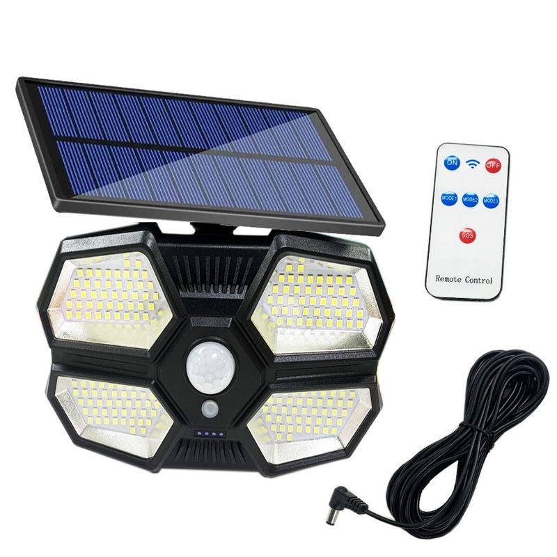 Foco solar exterior LED sensor movimiento