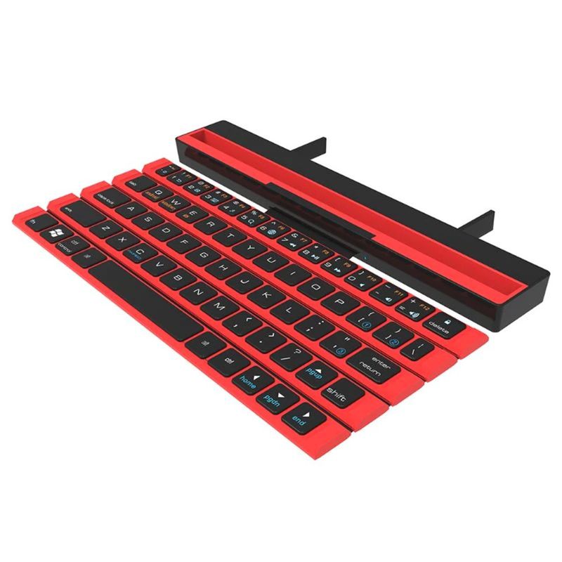 Mini teclado inalambrico bluetooth plegable con touch pad - My Store