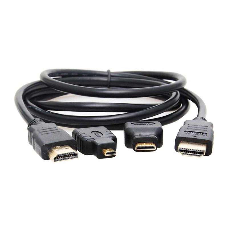 Cable Hdmi 3 En 1 Micro mini Hdmi 1.5 Mts 778015