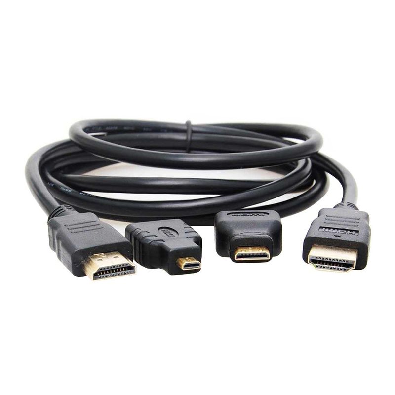 Cable Hdmi 3 En 1 Micro-mini Hdmi 1.5 Mts 778015