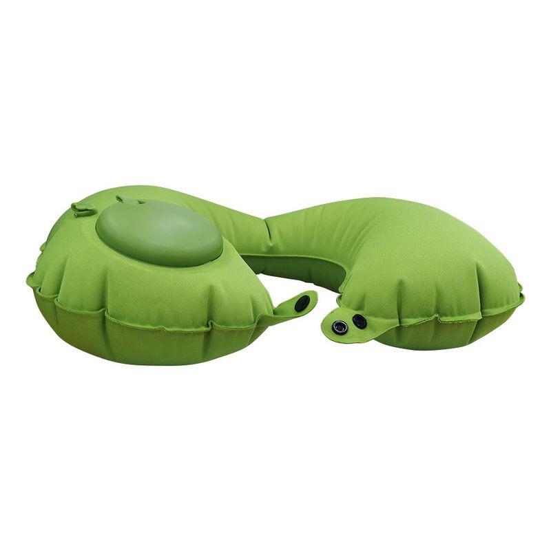 Almohada cervical de viaje inflable mapamundi. Curiosite