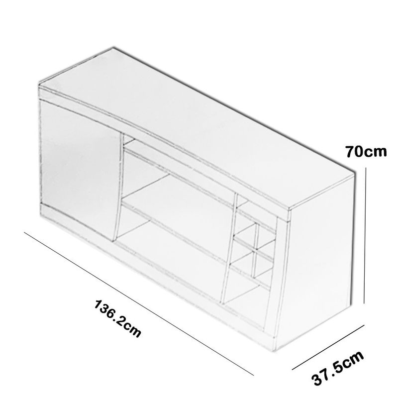 Panel Mueble Rack Tv 40Plg Living Sala Pared Pequin 620 / Fernapet