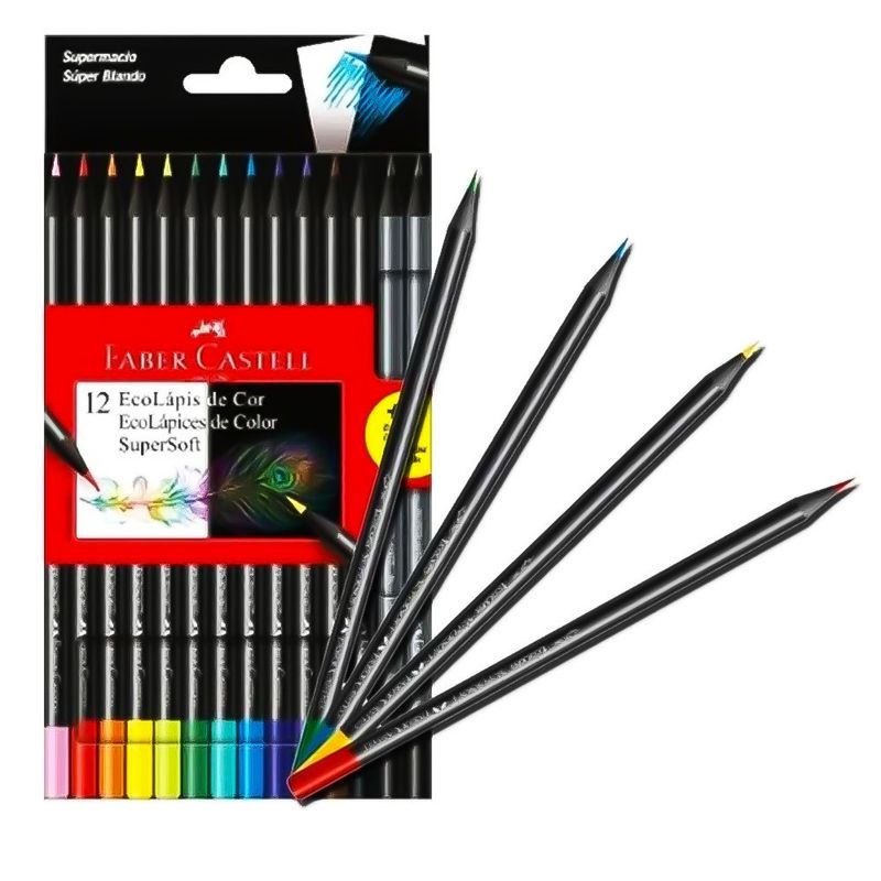 Set 12 EcoLápices de Colores Faber-Castell + 2 EcoLápices de