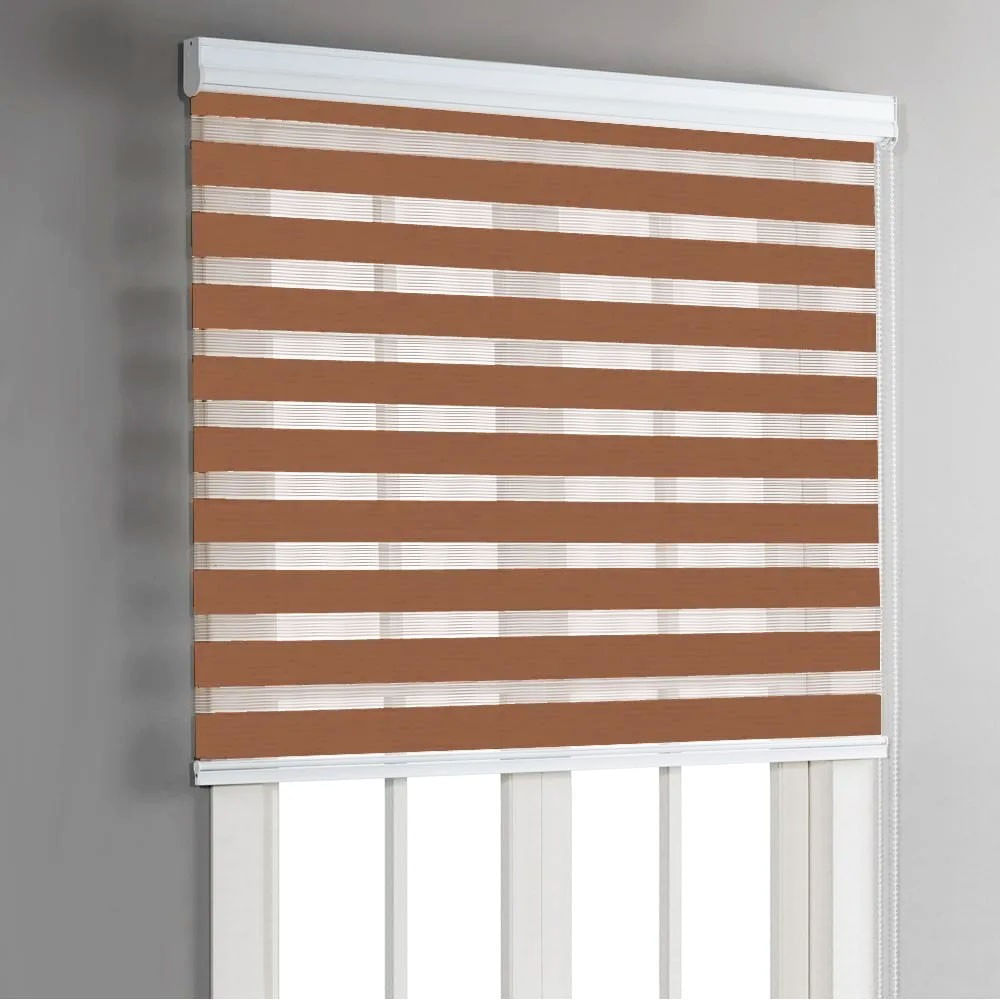 Cortina Roller Zebra 105x200 Caramelo