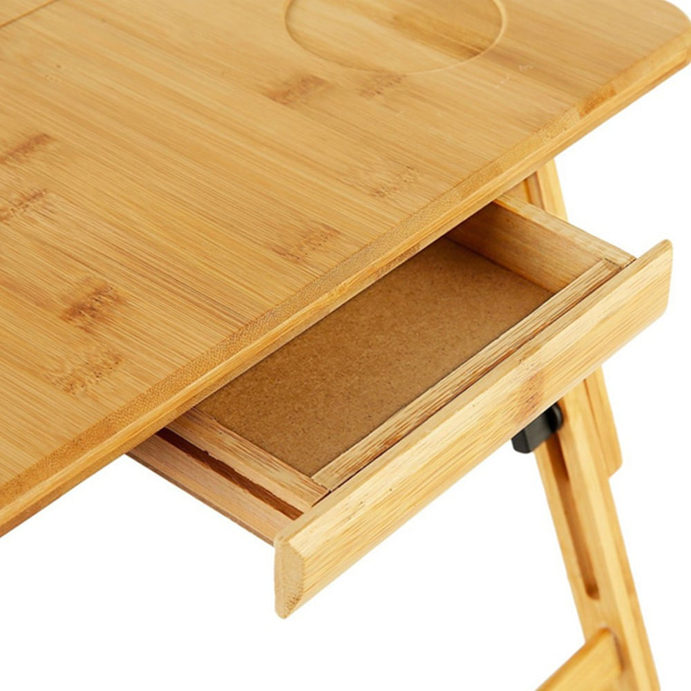 Mesa plegable para notebook madera - El Container