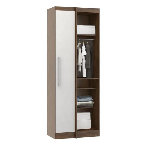 Modulo Esquinero Closet Ropero 1 Puerta Estantes 80cm Selene Fernapet