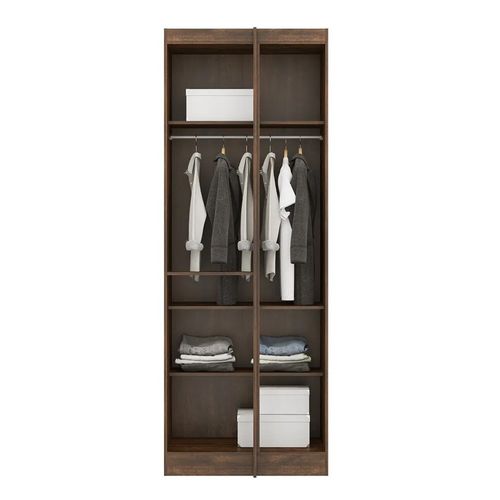 Modulo Esquinero Closet Ropero 1 Puerta Estantes 80cm Selene Fernapet