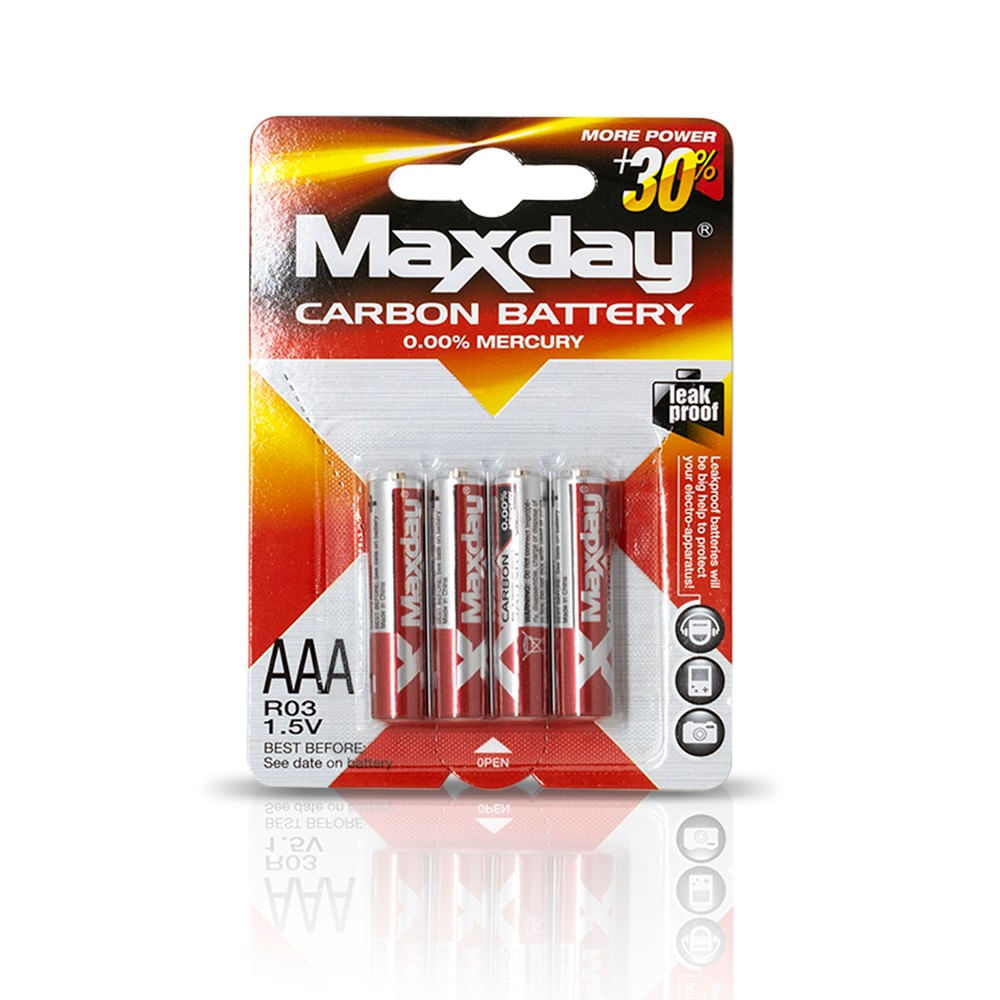 Pack 4 Pilas AAA 1.5 V Maxday 771069