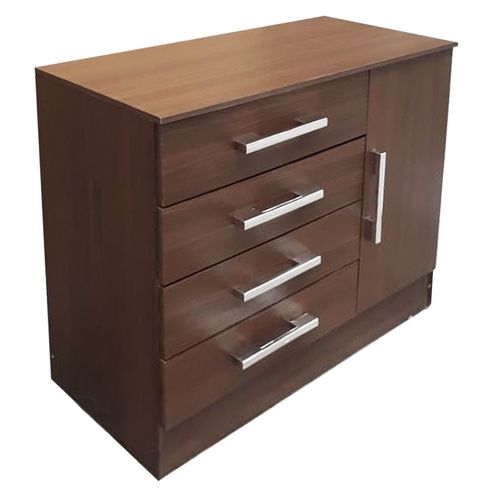 Comoda 4 Cajones 1 Puerta Tabaco CM1140 / Fernapet