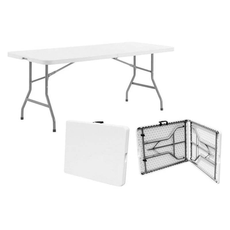 Fernapet - 🚨OFERTA 48 HORAS🚨MESA PLEGABLE 180 X 74CM TIPO MALETA PORTÁTIL  $29.990!!!😍   OFERTA VÁLIDAD TAMBIEN EN TIENDAS. Aprovecha el envío gratis dentro de  Santiago y entregas SIN COSTO en Viña