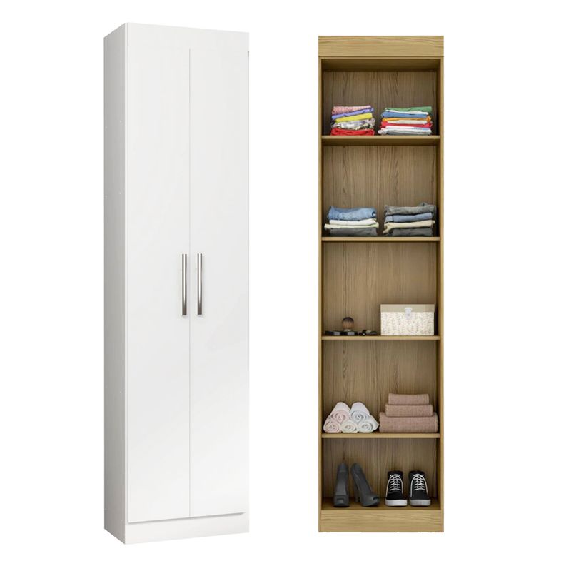 Armario Ropero Closet Multiuso Zapatera 5 Estante Blanco RP6020