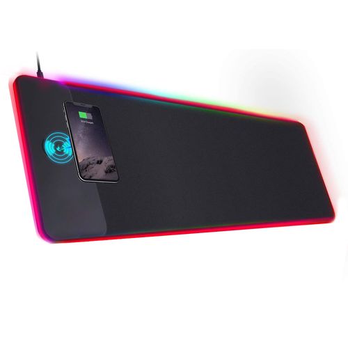 Mouse pad Alfombrilla Gamer Carga Inalámbrica Led Rgb