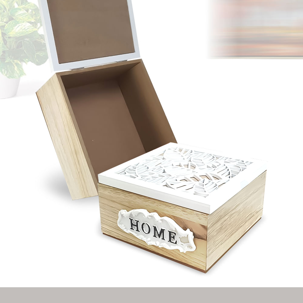 Caja Madera Organizadora Decoración Hogar Grande