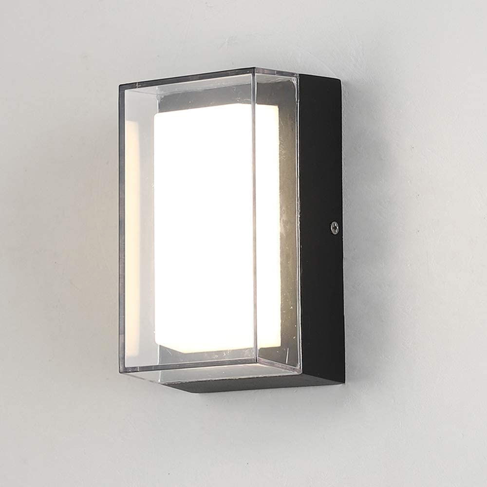 Lámpara Aplique  Negro Led Cálido  Rectangular