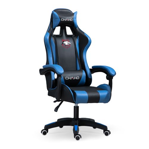 Silla Gamer Ergonómica Ajustable Masajeador Reclinable Azul