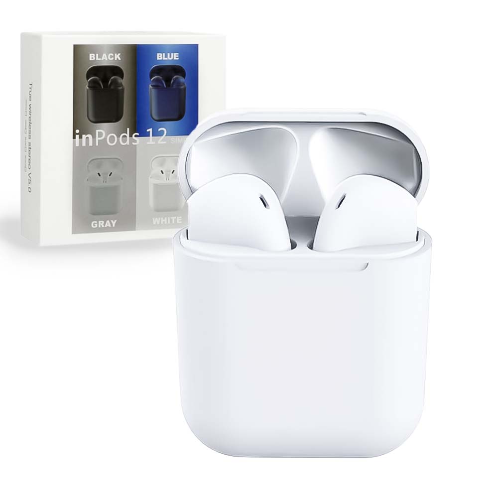 Audífono Inalámbricos Wireless Inpods 12  Blanco 5.0 Touch