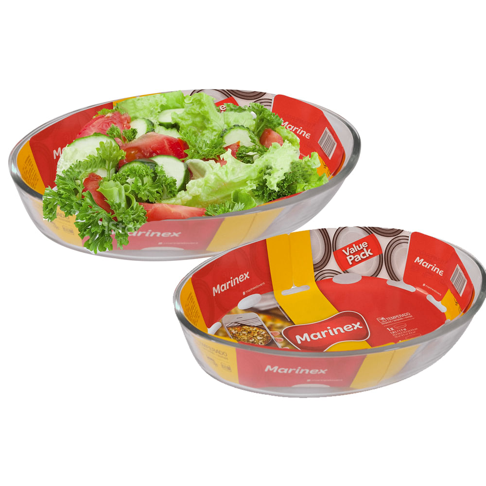 Pack 2 Asaderas Ovaladas Marinex 04811