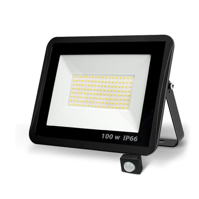 foco led exterior 100w con sensor de movimiento - Importadora de