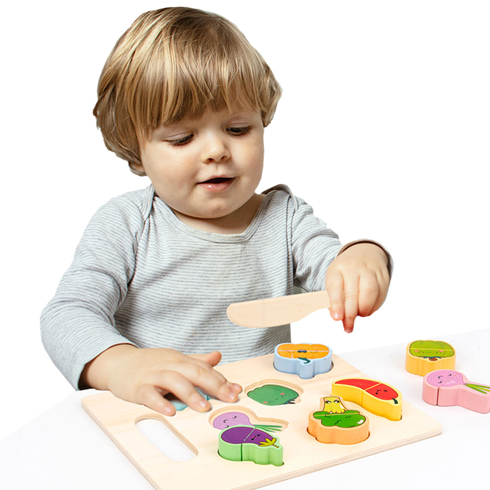 Juego Tabla de Madera Frutas y Verduras 784904