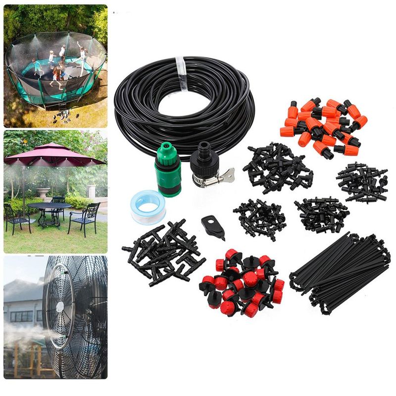 Kit Sistema De Riego Por Goteo Boquillas Jardin