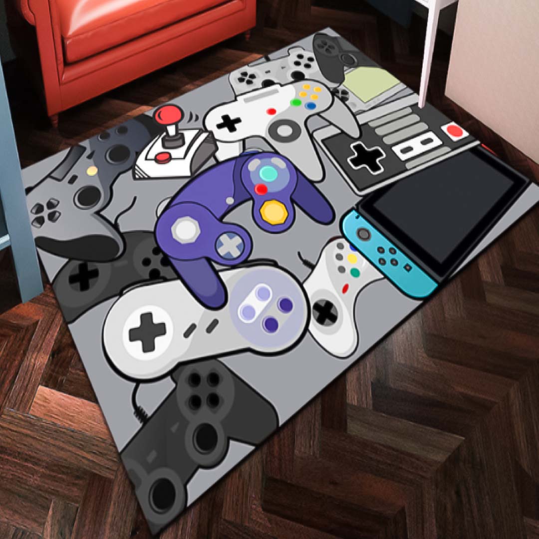 Alfombra Tipo Gamer Joystick medida 100 x 150 cm