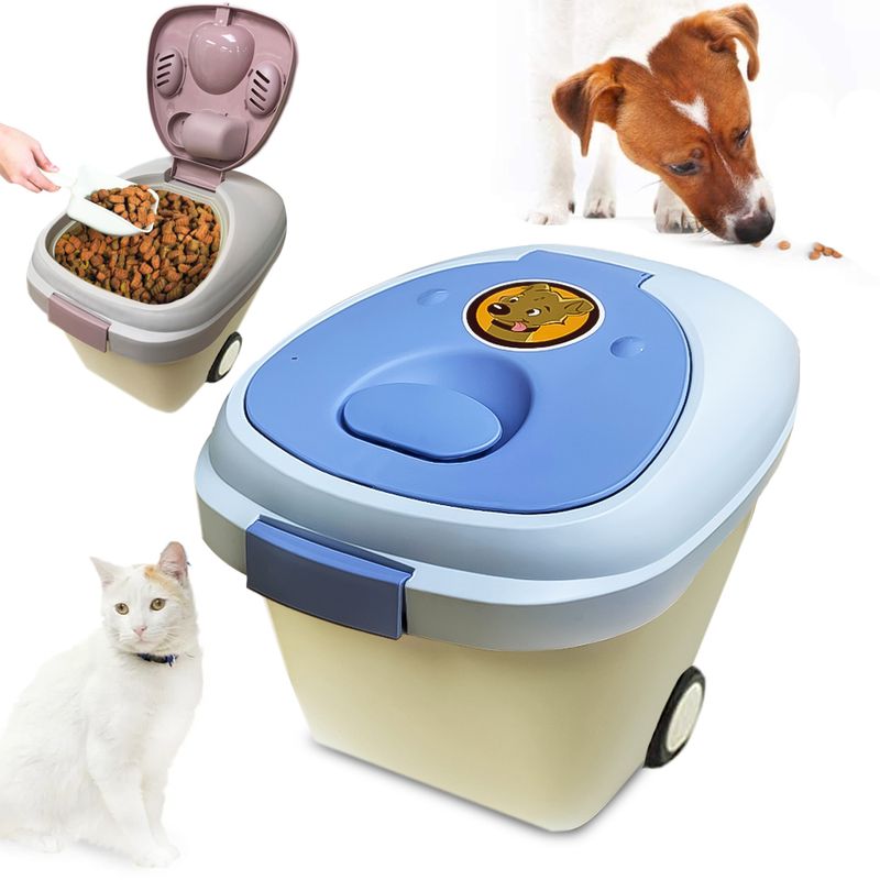 Fuente Agua Bebedero Eléctrico Alimentador Gatos Perros Azul 3LT