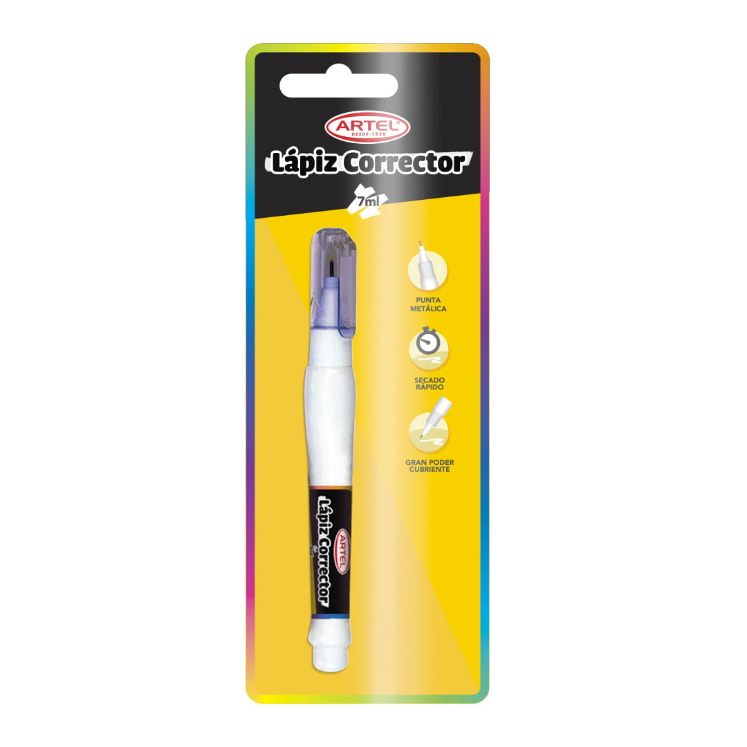 Lápiz Corrector Artel 7ml Punta Metálica