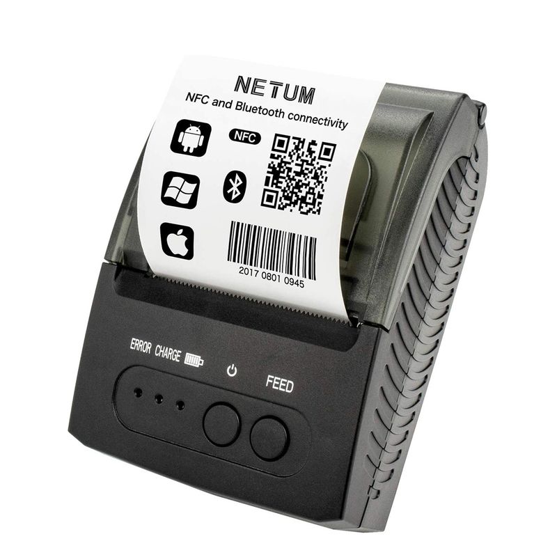 Sistema POS Mini pequeña impresora térmica portátil con Bluetooth