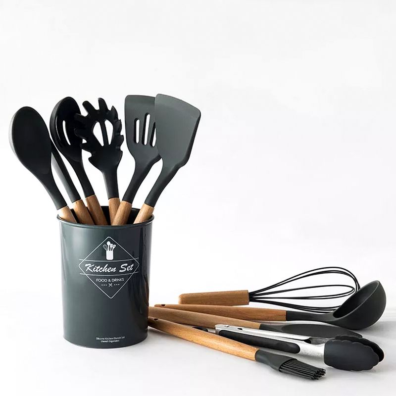 Utensilios de cocina en silicona set x 12 - Clikoutlet