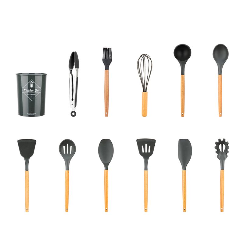 Set De 12 Piezas Utensilios De Cocina De Silicona Verde Agua - Fernapet |  Un Mundo de Descuento