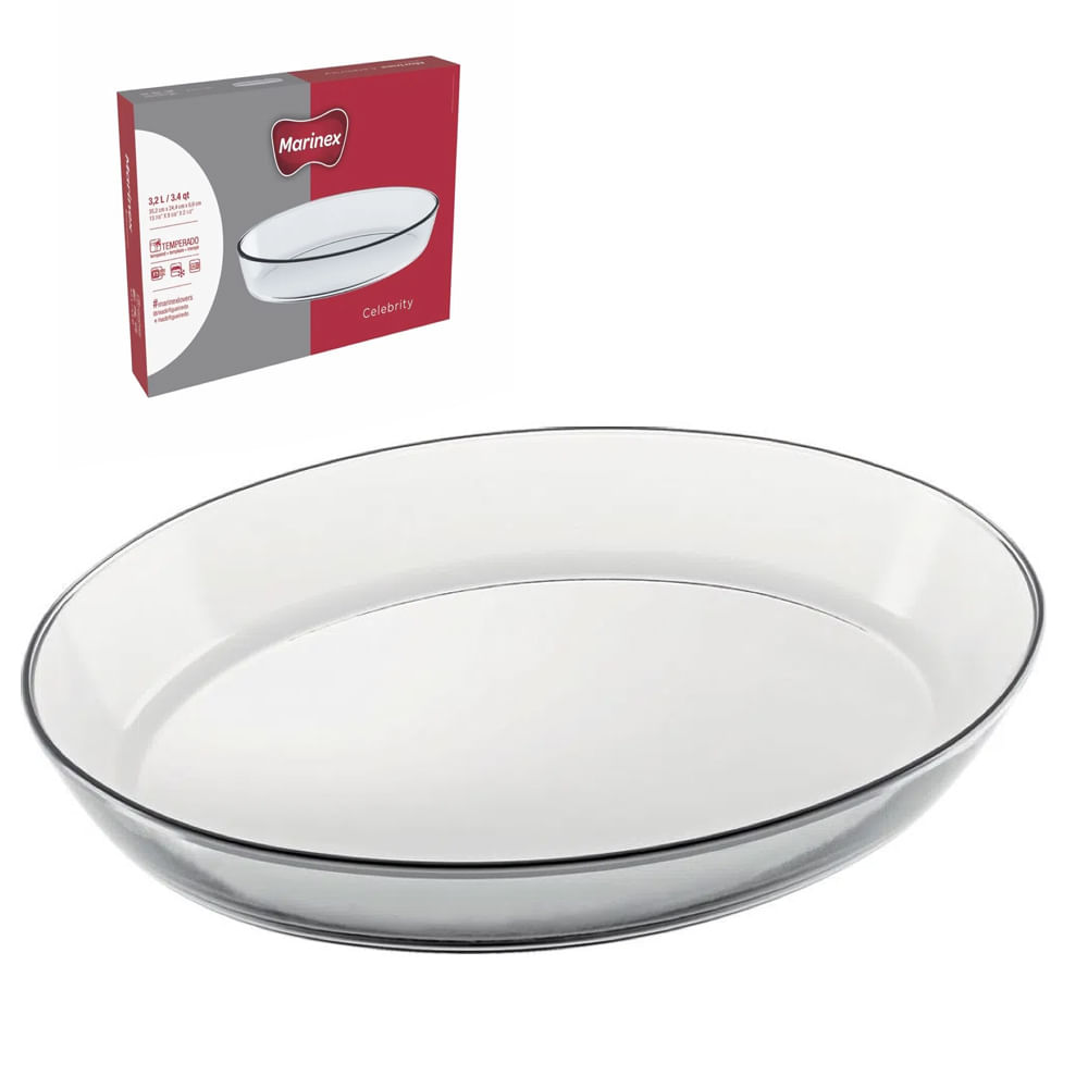 Asadera Ovalada Grande 4.0 Litros Marinex