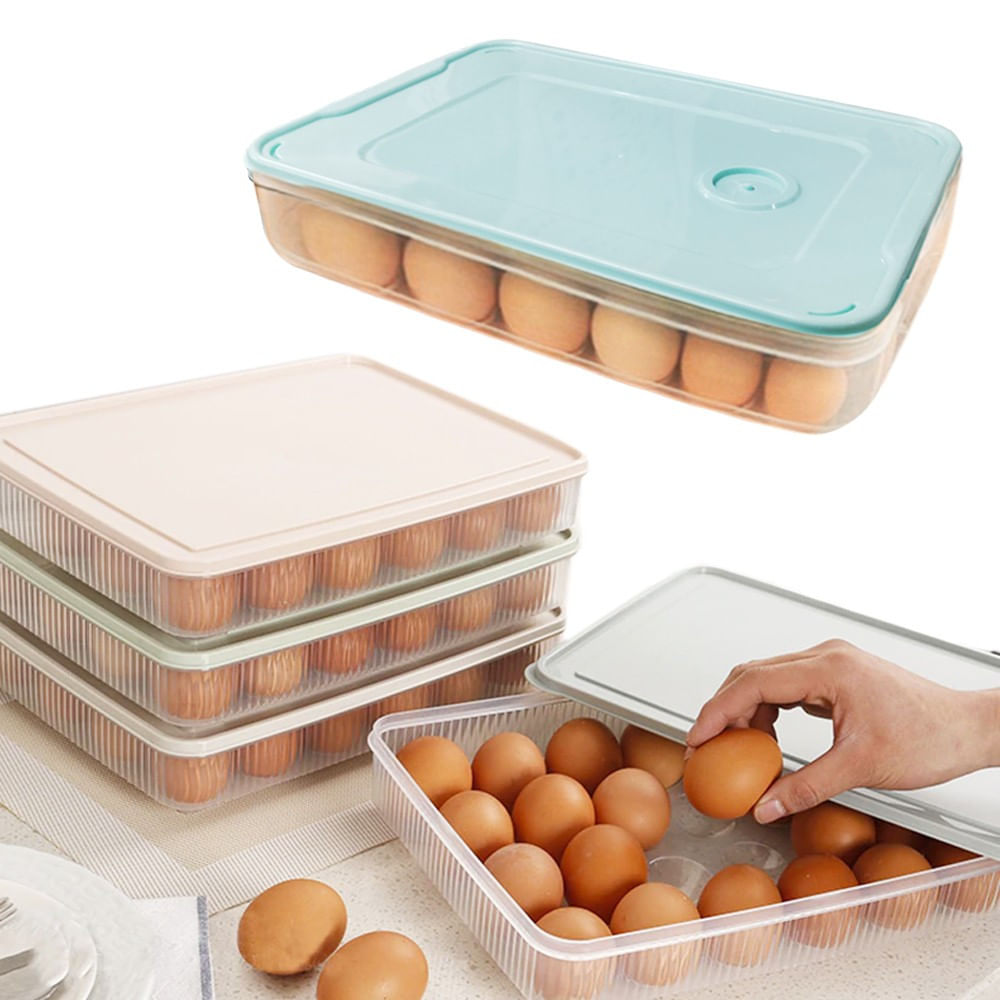 Cajón para huevos de plástico, estante para frescura de huevos de