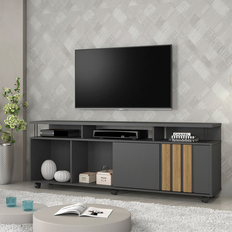 Panel Mueble Rack Tv 40Plg Living Sala Pared Pequin 620 / Fernapet