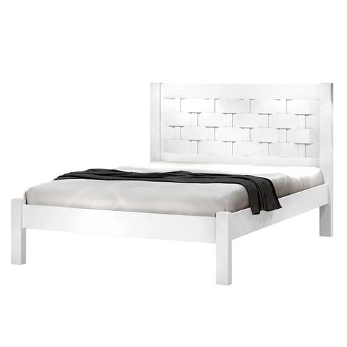 Cama Full Laila Madera 140x190cm Blanco