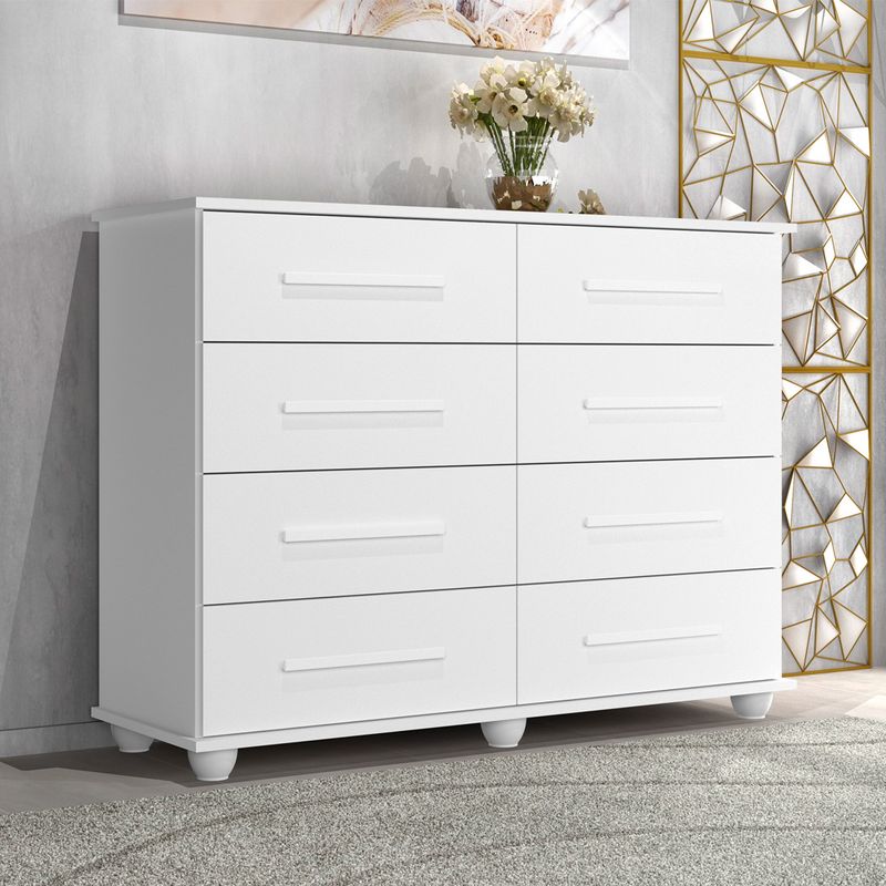 Comoda Cajonera Apollo 8 Cajones Blanco