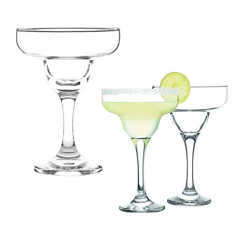 Bicchieri Margarita Olympia Gf730 In Vetro - Confezione Da 6, Da 250 Ml, Perfetti Per Cocktail E Feste
