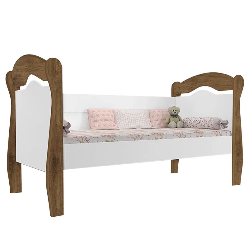 Cama Sofa Infantil Baba Nicole Jequitiba/Blanco