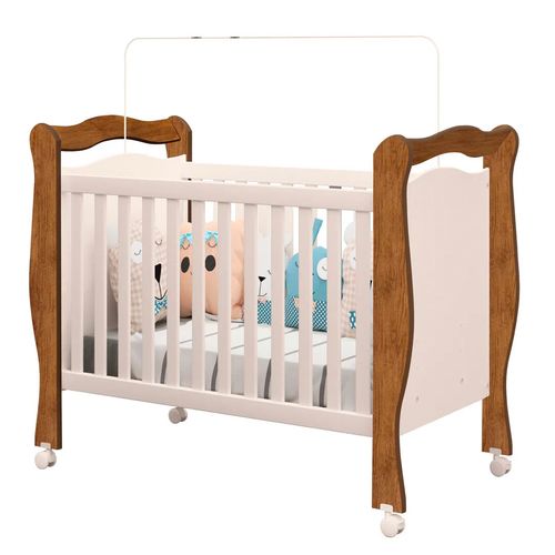 Cama Cuna Madera Alvin Demolición/Off White