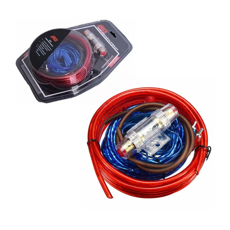 Kit Cables Para Amplificador Subwoofer 1500w Auto