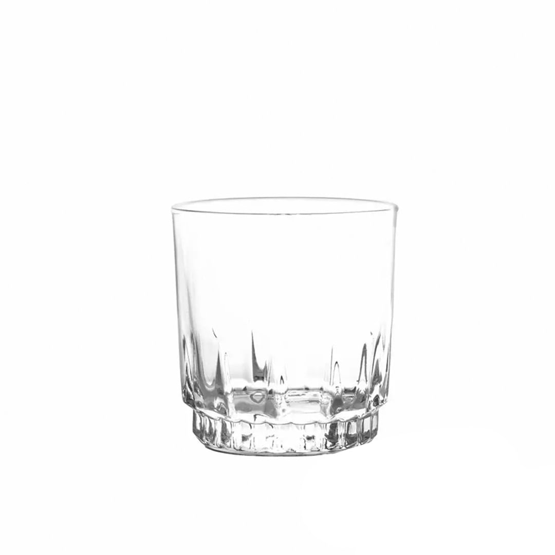 Juego de 6 vasos 218ml Prisma Cristar elaborados en vidrio