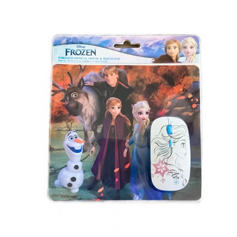 Kit Mouse Inalámbrico + Mouse Pad Frozen