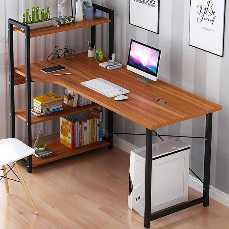 Estantería de escritorio de 2 niveles, estantería de escritorio ajustable,  estantería de escritorio de metal para escritorio de computadora, estante