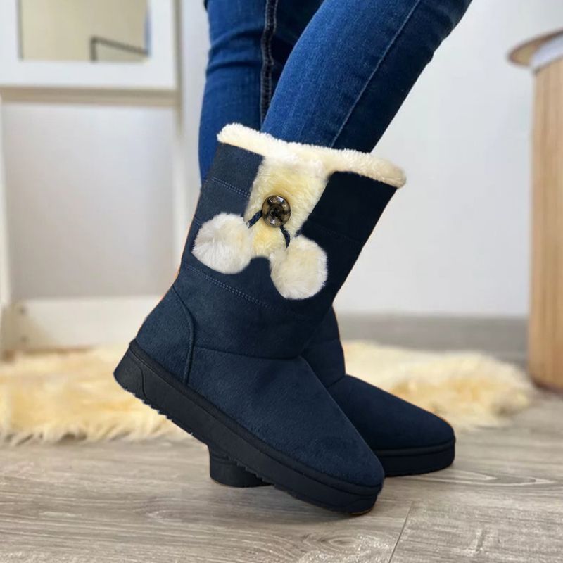 Botas De Invierno Con Chiporro Talla 36 Azul